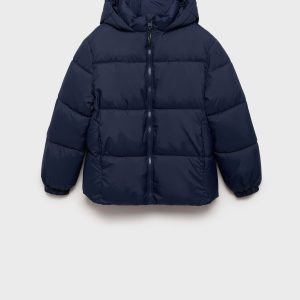 Hood puffer coat
