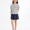 Striped short-sleeved t-shirt