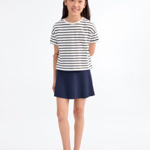 Striped short-sleeved t-shirt