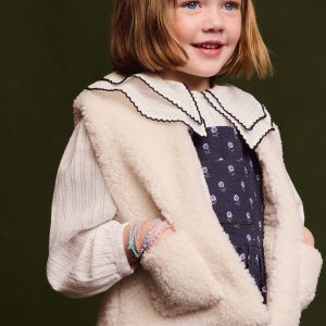 Shearling-effect vest