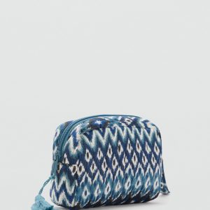 Toiletry bag with ethnic print