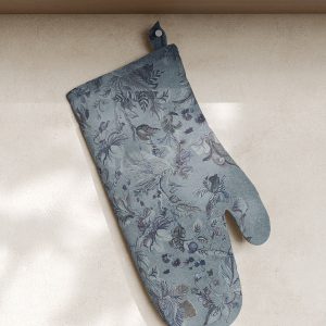 Cotton-linen printed mitt