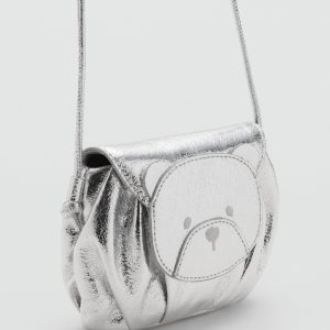Metallic teddy bear bag