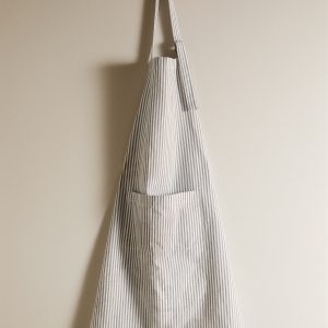 Cotton striped apron