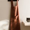 Overdyed linen apron
