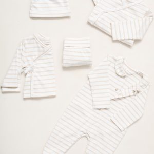 Striped cotton bodysuit