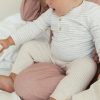 Cotton striped baby bodysuit