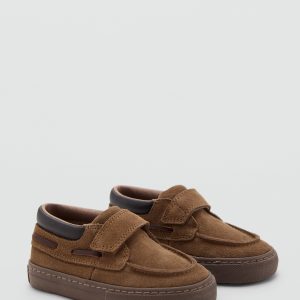 Velcro leather shoes