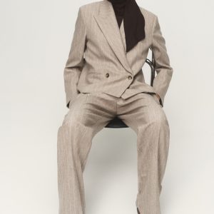 Asymmetric leather sandals