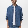 Denim shirt with pocket