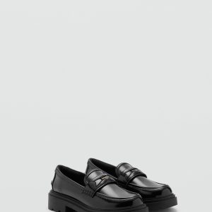 Faux-leather moccasin