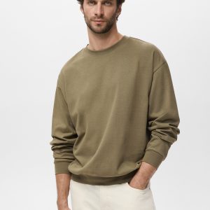 100% cotton relaxed-fit sweatshirt