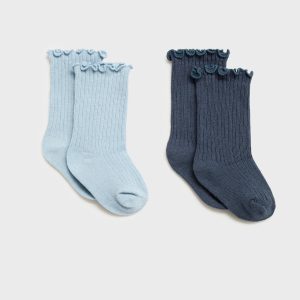 2 pack ribbed socks