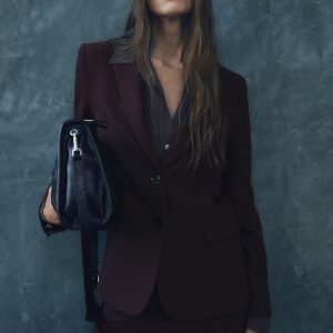 Straight-fit suit blazer