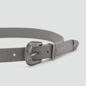 Leather cowboy style belt