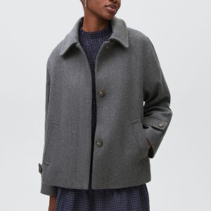 Wool fabric coat