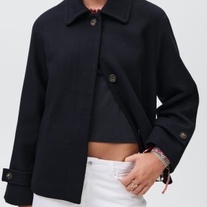 Wool fabric coat