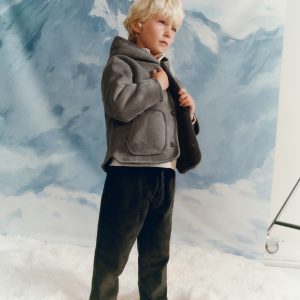 Sheepskin-lined suede jacket