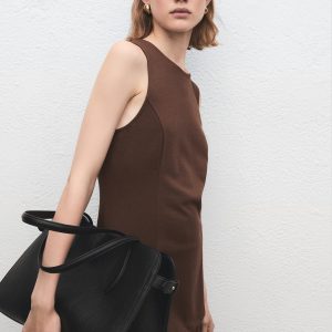 Sleeveless top with stitching detail