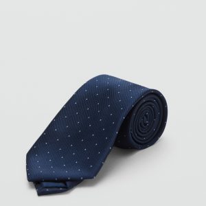 Polka-dot patterned tie