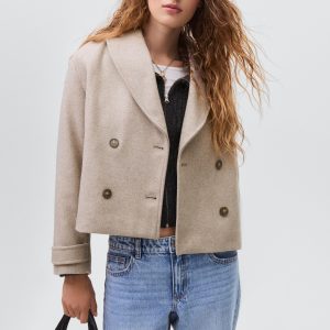 Wool fabric coat