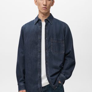 Pocket denim overshirt