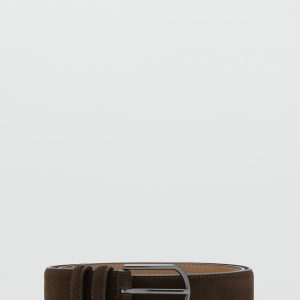 Suede leather belt