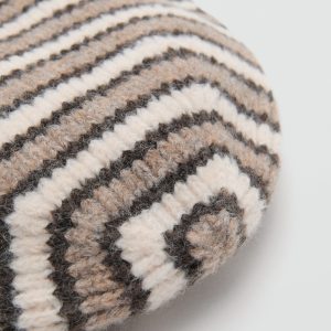Striped knit hat