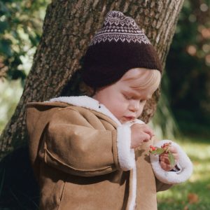 Reversible double-faced teddy coat