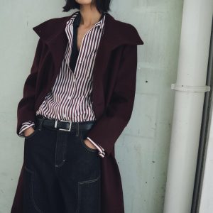 Manteco wool coat with belt