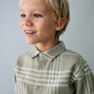 Cotton checked shirt