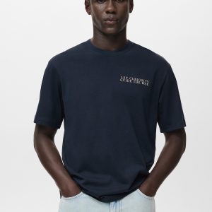 100% cotton t-shirt text