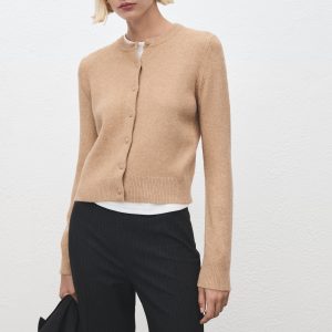 Knitted button cardigan