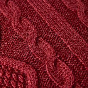 Children’s cable-knit cushion cover 17.72 in x 17.72 in