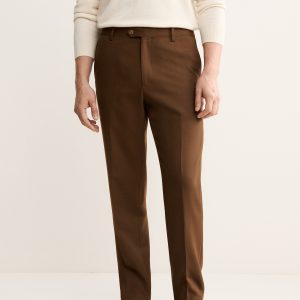 Italian wool flannel suit pants