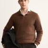 100% cashmere polo sweater