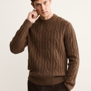 100% wool braided sweater