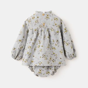 Printed dress and nappy cover