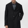 Lightweight recycled wool coat