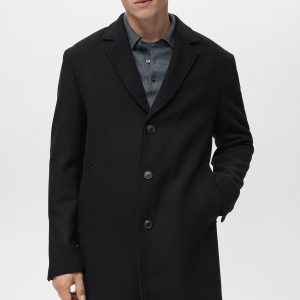Lightweight recycled wool coat