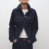 Fitted denim jacket with pockets