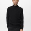 Ribbed turtleneck sweater