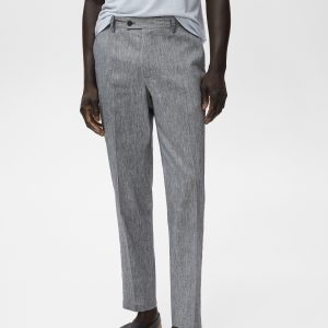 Slim fit linen pants