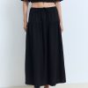 Cotton drawstring skirt