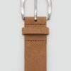Suede belt with studs