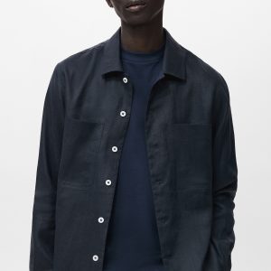 100% linen lightweight overshirt