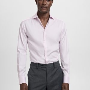 100% cotton slim-fit suit shirt