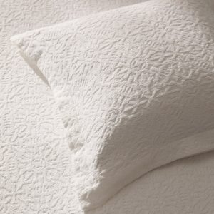 Cotton jacquard cushion cover with mosaic design 50x50 cm