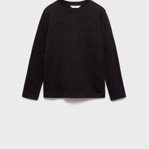 Long-sleeved t-shirt with pocket