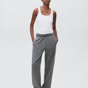 Cotton joggers with elastic waist